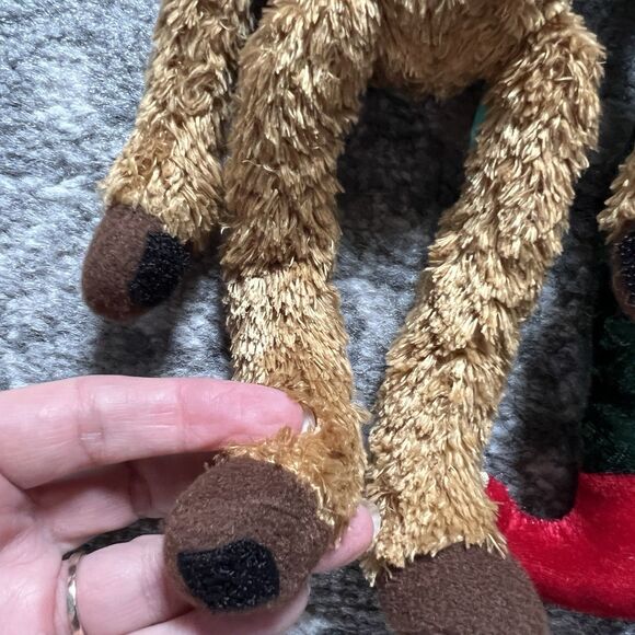 Christmas First & Main Lot of 5 Hugger Plush Elf Deer Snowman Stocking Stuffers - Picture 3 of 9